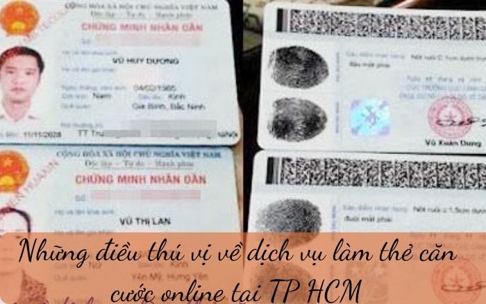 Hướng dẫn làm căn cước công dân tại tphcm